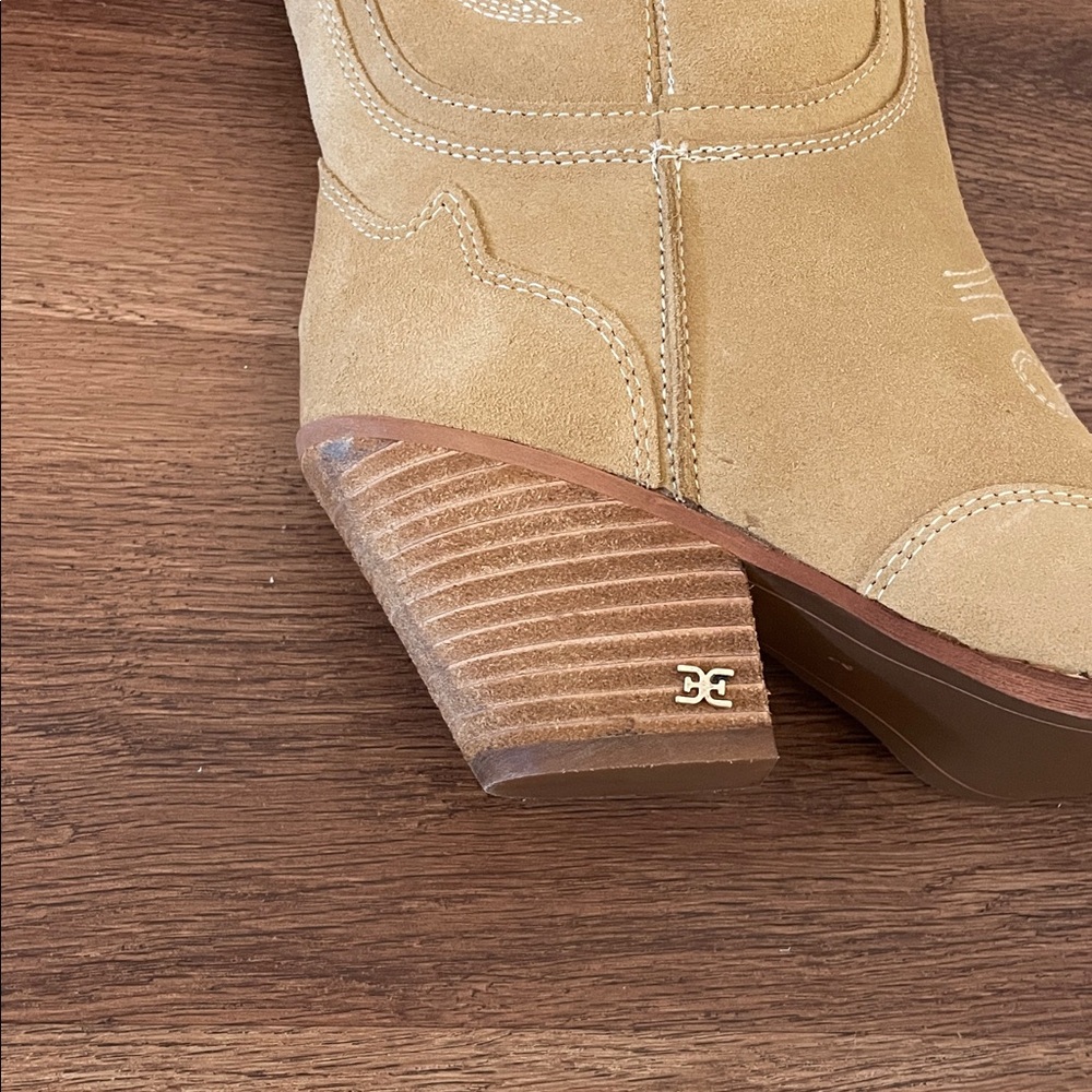 New Sam Edelman James Pointed Toe Western Boots - Picture 5 of 6
